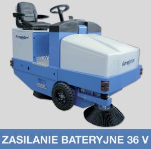 Profesjonalna zamiatarka z fotelem dla operatora - Fiorentini S38 B - ZASILANIE BATERYJNE 36 V 